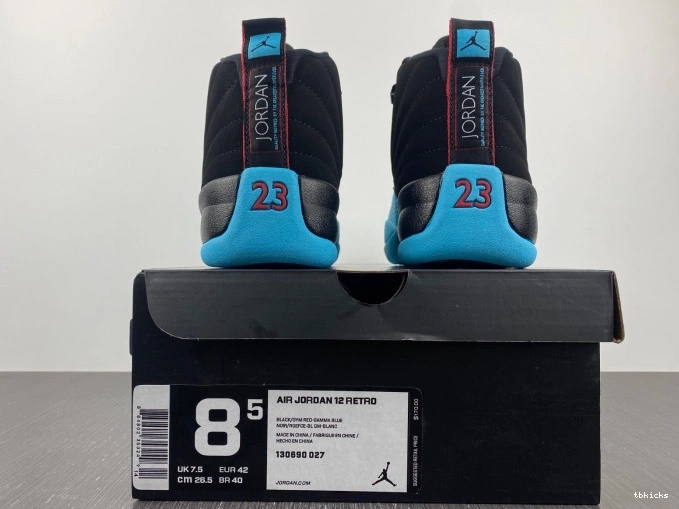 Reps TB Gamma 130690-027 Jordan Retro 12 Blue 0730